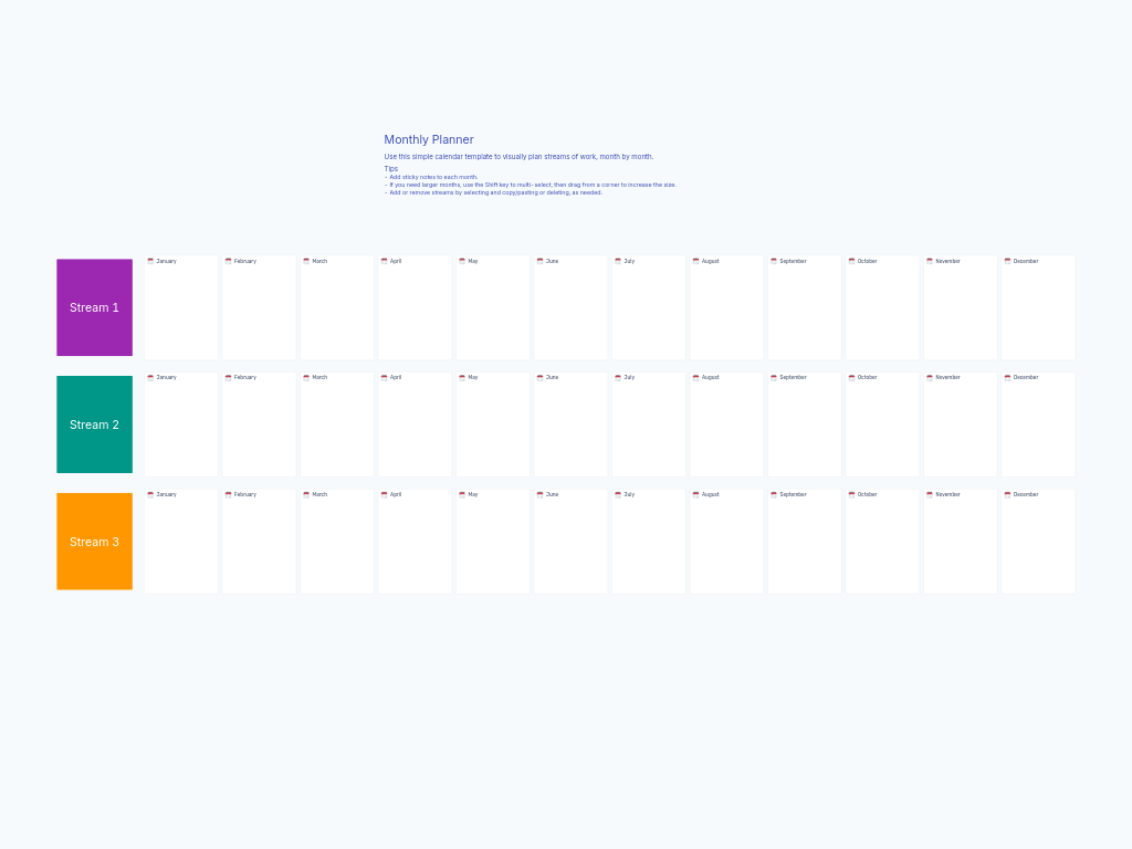 Calendar - Monthly Planner